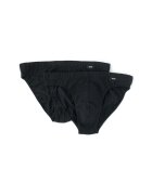 Skiny Set de chiloti cu talie medie- 2 perechi - Negru