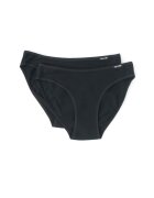 Skiny Set de chiloti din amestec de bumbac- 2 perechi - Negru