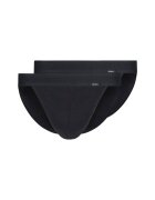 Skiny Set de chiloti din bumbac Retro - 2 perechi - Negru