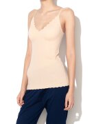 Skiny Top fara cusaturi cu burete detasabil Micro Lovers - Bej