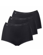 Sloggi Set de boxeri cu talie inalta Basic+ - 3 perechi - Negru