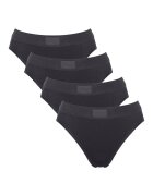 Sloggi Set de chiloti cu banda elastica in talie - 4 piese - Negru