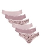 Sloggi Set de chiloti cu talie joasa GO Crush Mini - 6 perechi - Roz