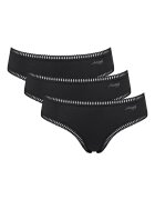 Sloggi Set de chiloti hipster cu logo discret - 3 perechi - Negru