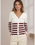 SOFILINE Cardigan slim fit din amestec de vascoza Z-95 M8 18176 - Alb