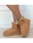 SOFILINE Cizme scurte camel imblanite DAY9058 116 18467