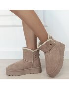 SOFILINE Cizme scurte kaki imblanite DAY9058 116 18473