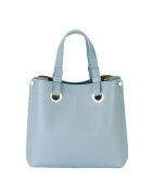 SOFILINE Geanta din piele naturala office/casual B-8916 129 - Albastru deschis - 23x25x12