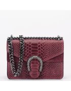 SOFILINE Geanta mica bordo din piele naturala 8936 120 18100 - Visiniu