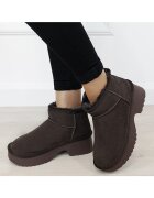 SOFILINE Ghete maro cafeniu din piele naturala W5878 114 18267 - Maro cafeniu