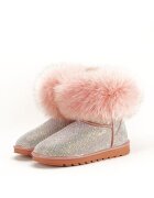 SOFILINE Ghete roz din piele naturala cu pietricele Barbie 112 9179 - Roz