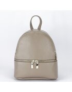 SOFILINE Rucsac mic din piele naturala bej taupe Ana 122 17708 - Bej inchis