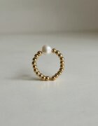 SOL Jewelry Inel cu hematit si perla de cultura D6