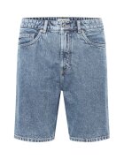 Solid Pantaloni scurti din denim barbati - 301519362 - Bumbac - Albastru