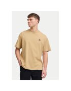 Solid Tricou barbati - 304021428 - Bumbac organic - Maro - Maro