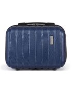 Solier Beauty case rigid din ABS - 14'' STL902 - albastru inchis