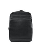 Solier Elegant rucsac negru din piele SV20 Soren