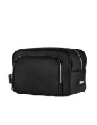 Solier Geanta accesorii din piele naturala SK04 negru