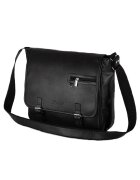 Solier Geanta barbateasca casual de umar S12 Negru
