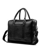 Solier Geanta barbateasca din piele SL02 ABERDEEN pentru laptop 15.6" negru