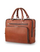 Solier Geanta barbateasca din piele vintage pentru laptop SL24 Shannon Maro