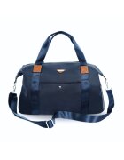 Solier Geanta de dama weekend FB50 Lundra impermeabila - incapatoare - cu curea reglabila - ideala pentru calatorii si sala de sport - Albastru inchis - 55 cm x 32 cm x 20 cm
