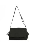 Solier Geanta tip messenger pentru barbati Vesari S42 neagra 45×30 -5×16 cm