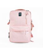 Solier Rucsac FV06 Noa bagaj de mana pentru avion Ryanair Wizzair - incapator si usor - Roz pastel - 25 l