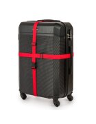 Solier Set de 2 curele de securitate pentru bagaje pentru valize SA50 rosu
