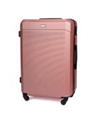 Solier Troler mediu de calatorie 22" STL945 ABS roz - valiza rigida M