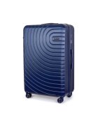 Solier Troler - Valiza pe roti mediu - 4 roti duble cu rotatie 360° - Bleumarin - M - 56L - ® AVENTOR 1064 NAVY 24'