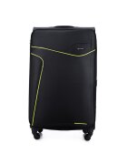 Solier Valiza de voiaj textila mare L 26" STL1651 negru-verde