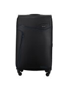 Solier Valiza de voiaj textila medie M 23" STL1651 negru-albastru