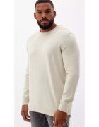 sOliver Big Sizes Pulover barbati big sizes - cu decolteu la baza gatului - Crem