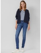 sOliver Blugi skinny cu talie inalta - Albastru melange