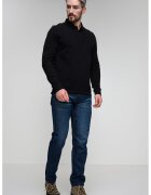 sOliver Blugi slim fit cu aspect decolorat - Albastru melange