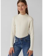 sOliver Bluza cu guler scurt - Crem