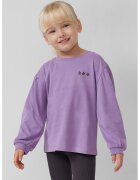 sOliver Bluza cu maneci bufante si imprimeu - Lila/Violet tyrian