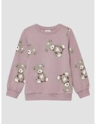 sOliver Bluza de trening cu imprimeu grafic - Maro taupe deschis/Lila