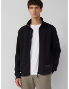sOliver Bluza de trening din amestec de bumbac cu fermoar - Negru
