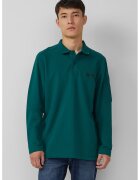 sOliver Bluza polo cu fenta cu nasturi - Verde aquamarin