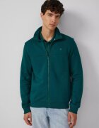 sOliver Bluza sport cu guler inalt si fermoar - Regular fit - Verde