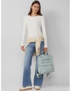 sOliver Bluza uni cu decolteu rotund - Alb