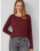 sOliver Bluza uni cu decolteu rotund - Rosu inchis