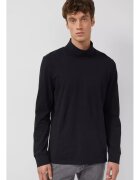 sOliver Bluza uni de bumbac cu guler inalt