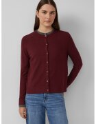 sOliver Cardigan uni cu nasturi - Visiniu
