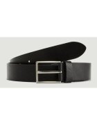 sOliver Curea barbati din piele naturala - catarama cu stift - Negru