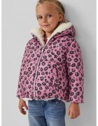 sOliver Geaca reversibila cu design floral - Alb fildes/Roz deschis/Gri antracit