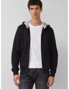 sOliver Hanorac regular-fit cu logo discret - Negru