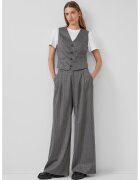 sOliver Pantaloni ampli in dungi - Gri inchis